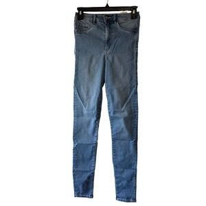 H&M Jeggings Women's 26x32 Blue High Rise Skinny Stretch Denim‎ Jeans